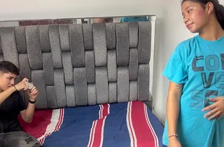 My stepsister gets wild and squirts in homemade interracial video with Partynomercy2