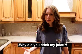 Anna Sibster gets a hot, dirty talking lesson from her angry roommate