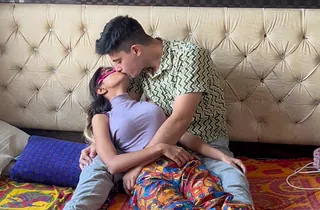 18 Year Hot Academy Newborn Lovemaking Close by Her Finance