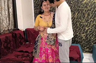 Indian Huntress Prem pounds stunning puja bhabhi close by deep throat & creampie action