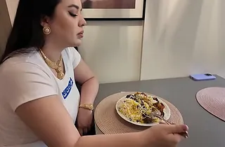 Diana Rius gets her cock-squeezing Turkish twat defeated by stepbrother's yam-sized boner limitation lunch