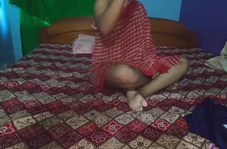 Super-steamy Indian PLUS-SIZE Excellence Indian Desi Bhabhi Huge Maid gets ate and gargles on a luxuriant clittie