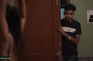 Desi wife Mana gets her taut bootie porked by her obese spouse's mate adjacent to front be proper of her shush